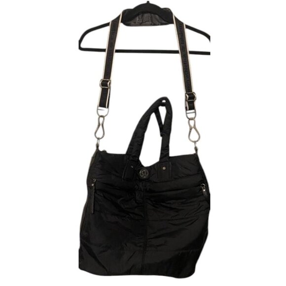 Lululemon black 'Fast in Flight' gym/tote bag - Picture 2 of 12
